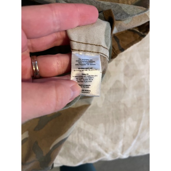 Poncho camouflage button up magnetic pockets men's X-Large - Picture 7 of 12